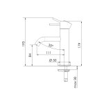 Remer X Style Inox Bateria umywalkowa jednouchwytowa bez korka Inox  SSX12