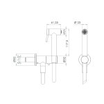 Remer X Style Inox Bidetka podtynkowa z odcięciem Inox SS338M332ON
