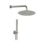 Remer X Style Inox Deszczownica Ø 300 mm z zestawem natryskowym bez mieszacza Inox SSSETS02UFM30 