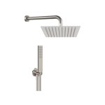 Remer X Style Inox Deszczownica 250x250 mm z zestawem natryskowym bez mieszacza Inox SSSETS027RRUFS25