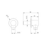 Remer X Style Inox Przyłącze kątowe Inox SS309