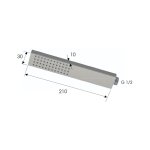 Remer X Style Inox Słuchawka prysznicowa 1-funkcyjna Inox SS317RRX