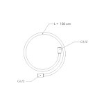 Remer X Style Inox Wąż prysznicowy Inox SS332CN150