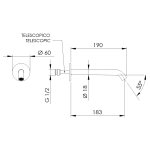 Remer X Style Inox Wylewaka wannowo-natryskowa 19 cm Inox SS91XL