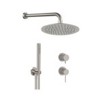 Remer X Style Inox Zestaw natryskowy termostatyczny z deszczownicą Ø 250 mm, z przyłączem i uchwytem Inox SSX92PS02UFM25