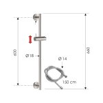 Remer X Style Inox Zestaw natryskowy Inox SS317M332