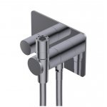 Ritmonio Bateria prysznicowa z wężem stal nierdzewna 7AHZ101INOX