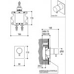 Ritmonio Bateria wannowo-prysznicowa termostatyczna podtynkowa stal nierdzewna E0BA0183EINOX