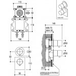 Ritmonio Bateria wannowo-prysznicowa termostatyczna podtynkowa chrom PR47HC201CRL