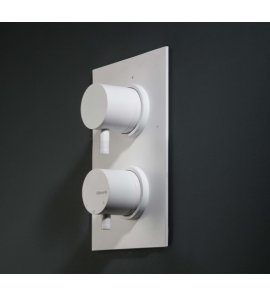 Ritmonio Diametro35 Bateria wannowo-prysznicowa termostatyczna podtynkowa biała E0BA0179EC03