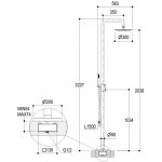 Ritmonio Concrete Zestaw prysznicowy wolnostojący stal nierdzewna E0BA0470E