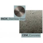 Ritmonio Concrete Zestaw prysznicowy wolnostojący stal nierdzewna E0BA0478FINOX