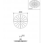   Ritmonio Deszczownica Ø200 mm chrom 75S009LUC W MAGAZYNIE!!