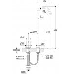 Ritmonio Diametro35 Bateria umywalkowa 2-otworowa stal nierdzewna E0BA0125H2INOX