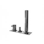 Ritmonio Diametro35 Bateria wannowa na brzeg wanny 3-otworowa chrom E0BA0431CRL