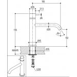 Ritmonio Diametro35 Bateria umywalkowa 1-otworowa stal nierdzewna E0BA0124CINOX