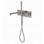 Ritmonio Diametro35 Bateria wannowo-prysznicowa podtynkowa z słuchawką stal nierdzewna E0BA0438DINOX