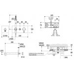 Ritmonio Diametro35 Bateria wannowo-prysznicowa podtynkowa z słuchawką stal nierdzewna E0BA0438DINOX