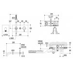 Ritmonio Diametro35 Bateria wannowo-prysznicowa podtynkowa z słuchawką stal nierdzewna E0BA0438CINOX