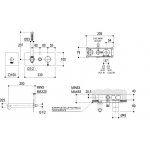 Ritmonio Diametro35 Bateria wannowo-prysznicowa podtynkowa z słuchawką stal nierdzewna E0BA0438DFINOX