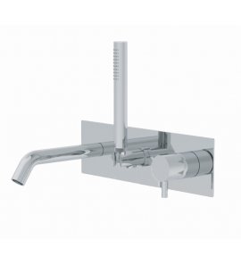 Ritmonio Diametro35 Bateria wannowo-prysznicowa podtynkowa z sluchawką stal nierdzewna E0BA0438CFINOX