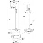 Ritmonio Diametro35 Bateria wannowa wolnostojąca stal nierdzewna E0BA0475FINOX