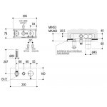 Ritmonio Diametro35 Bateria wannowo-prysznicowa podtynkowa z słuchawką stal nierdzewna E0BA0436FINOX