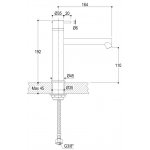 Ritmonio Diametro35 Bateria umywalkowa 1-otworowa chrom E0BA0124LCRL