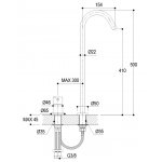 Ritmonio Diametro35 Bateria umywalkowa 2-otworowa chrom E0BA0125H2CRL