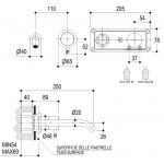 Ritmonio Diametro35 Bateria umywalkowa podtynkowa chrom E0BA0117SPCCRL