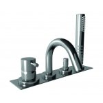 Ritmonio Diametro35 Bateria wannowa na brzeg wanny 4-otworowa chrom E0BA0432CRL