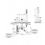      Ritmonio Diametro35 Bateria wannowa na brzeg wanny 3-otworowa czarny chrom szczotkowany E0BA0431S/PBLX WYPRZEDAŻ MAGAZYNOWA!!