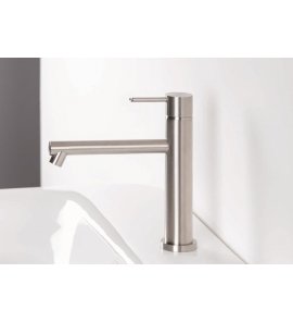 Ritmonio Diametro35 Bateria umywalkowa 1-otworowa stal nierdzewna E0BA0124DSINOX