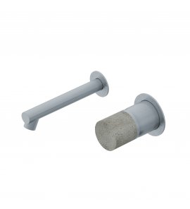 Ritmonio Diametro35 Concrete Bateria umywalkowa ścienna podtynkowa stal nierdzewna E0BA0116SPDINOX