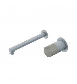 Ritmonio Diametro35 Concrete Bateria umywalkowa ścienna podtynkowa stal nierdzewna E0BA0117SPDINOX