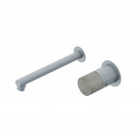 Ritmonio Diametro35 Concrete Bateria umywalkowa ścienna podtynkowa stal nierdzewna E0BA0117SPDINOX