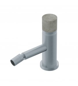 Ritmonio Diametro35 Concrete Bateria bidetowa 1-otworowa stal nierdzewna E0BA0122DINOX