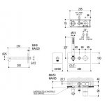 Ritmonio Diametro35 Concrete Bateria wannowo-prysznicowa podtynkowa z słuchawką stal nierdzewna E0BA0438DFINOX