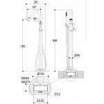 Ritmonio Diametro35 Concrete Bateria wannowa wolnostojąca stal nierdzewna E0BA0475E