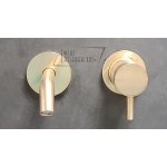 Ritmonio Diametro35 S Bateria umywalkowa podtynkowa kpl. wylewka 13 cm element zewnętrzny champagne PR52AL201CHX