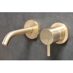 Ritmonio Diametro35 S Bateria umywalkowa podtynkowa kpl. wylewka 13 cm element zewnętrzny champagne PR52AL201CHX