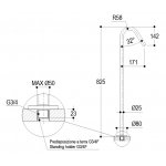 Ritmonio Diametro35 Wylewka wannowa wolnostojąca 83 cm stal nierdzewna E0BA0104H2INOX