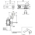 Ritmonio DOT316 Bateria umywalkowa podtynkowa stal nierdzewna PR50AL101INOX