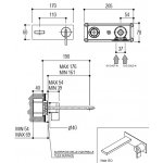 Ritmonio DOT316 Bateria umywalkowa podtynkowa stal nierdzewna PR50AL102INOX