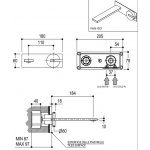 Ritmonio DOT316 Bateria umywalkowa podtynkowa stal nierdzewna PR50AL122INOX