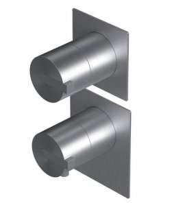 Ritmonio DOT316 Bateria wannowo-prysznicowa termostatyczna podtynkowa stal nierdzewna PR50HG202INOX