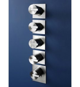 Ritmonio DOT316 Bateria wannowo-prysznicowa termostatyczna podtynkowa stal nierdzewna PR50HJ201INOX