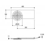   Ritmonio DOT316 Głowica prysznicowa stal nierdzewna 75A022INOX W MAGAZYNIE