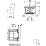 Ritmonio DOT316 Mieszacz do prysznica/umywalki stal nierdzewna PR50FC221INOX