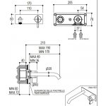    Ritmonio DOT316 Round Bateria umywalkowa podtynkowa czarna stal nierdzewna PR50AH112IBX